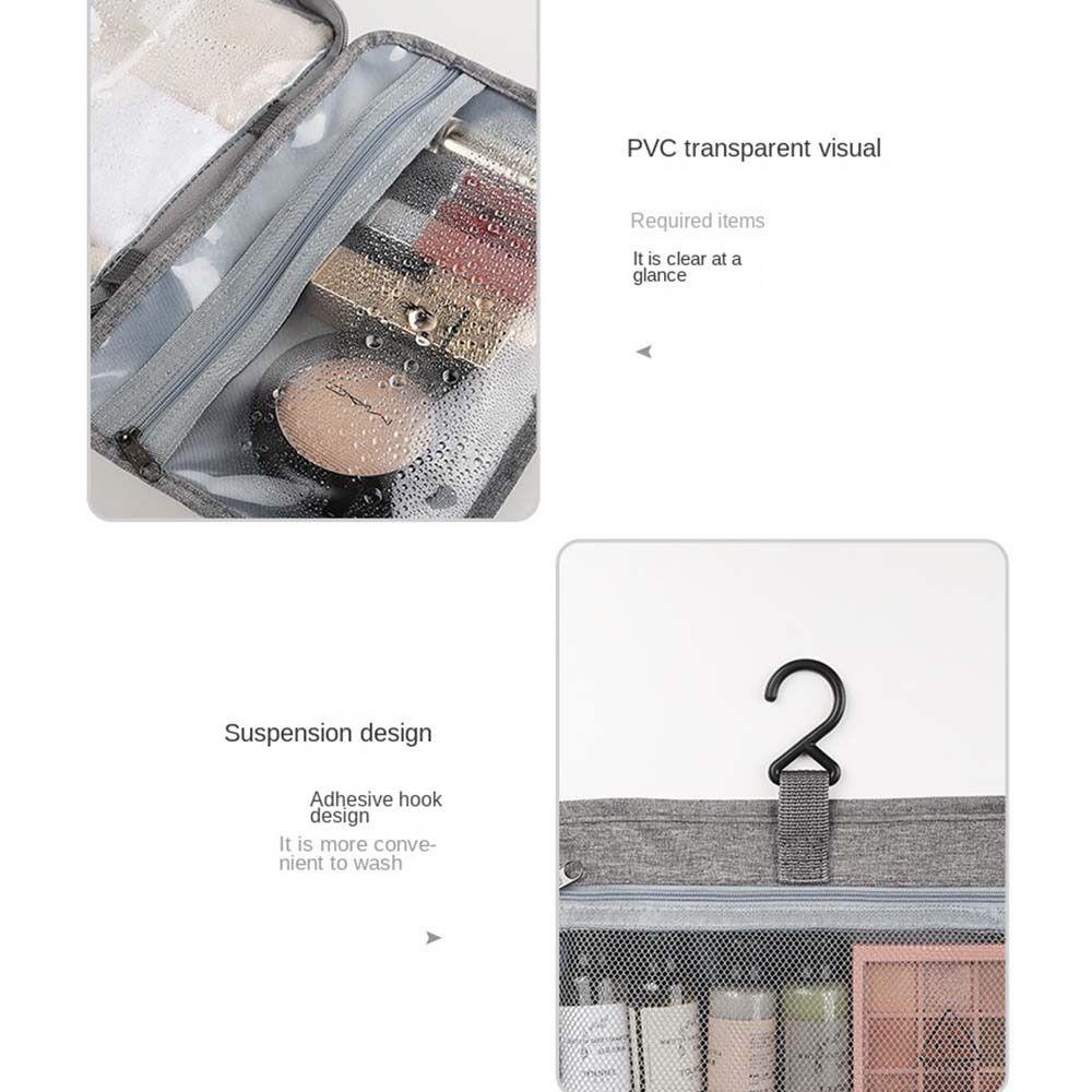 Bag Wash Pouch Hanging Zipper Storage Bags Folded Cosmetic Bags Makeup Bags Storage Toiletry Bag