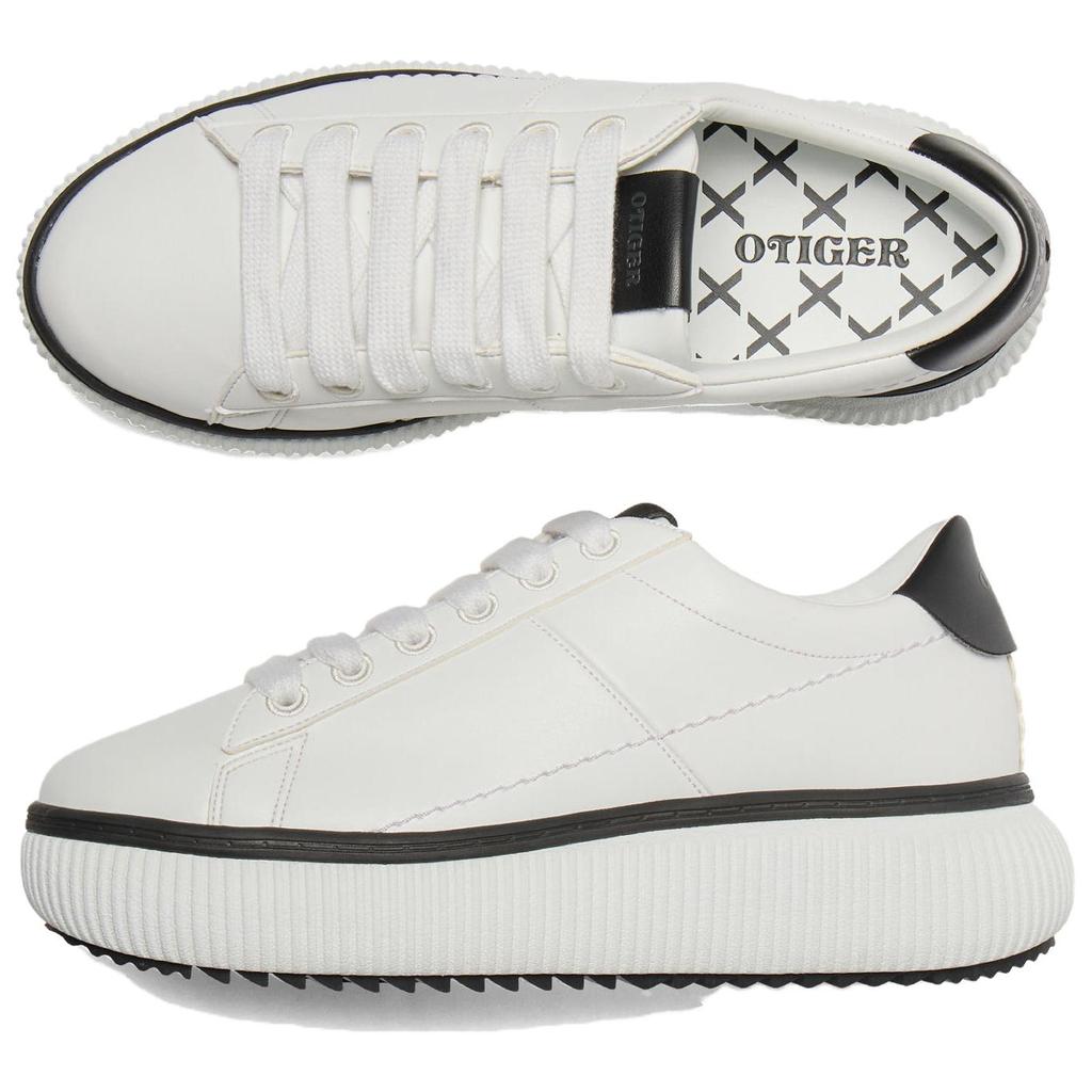 ONITSUKA TIGER Otiger Court Comfortable Versatile Thick Sole Durable Low Top Casual Shoes Women Sneaker White 1182A636-100