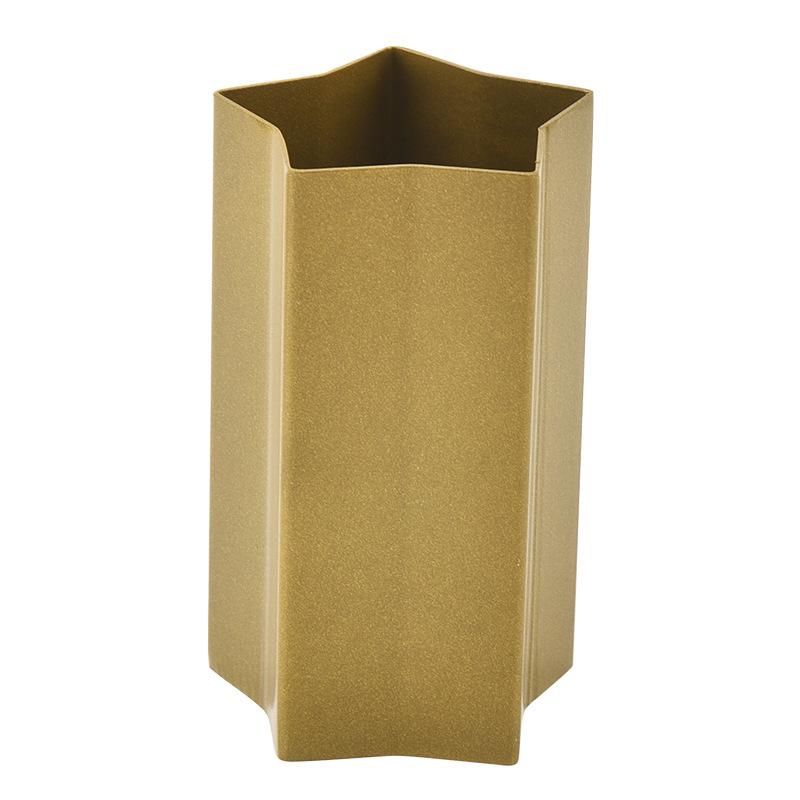 Simple Modern Five-Star Metal Pen Holder - Office Desk Plum Blossom Decoration