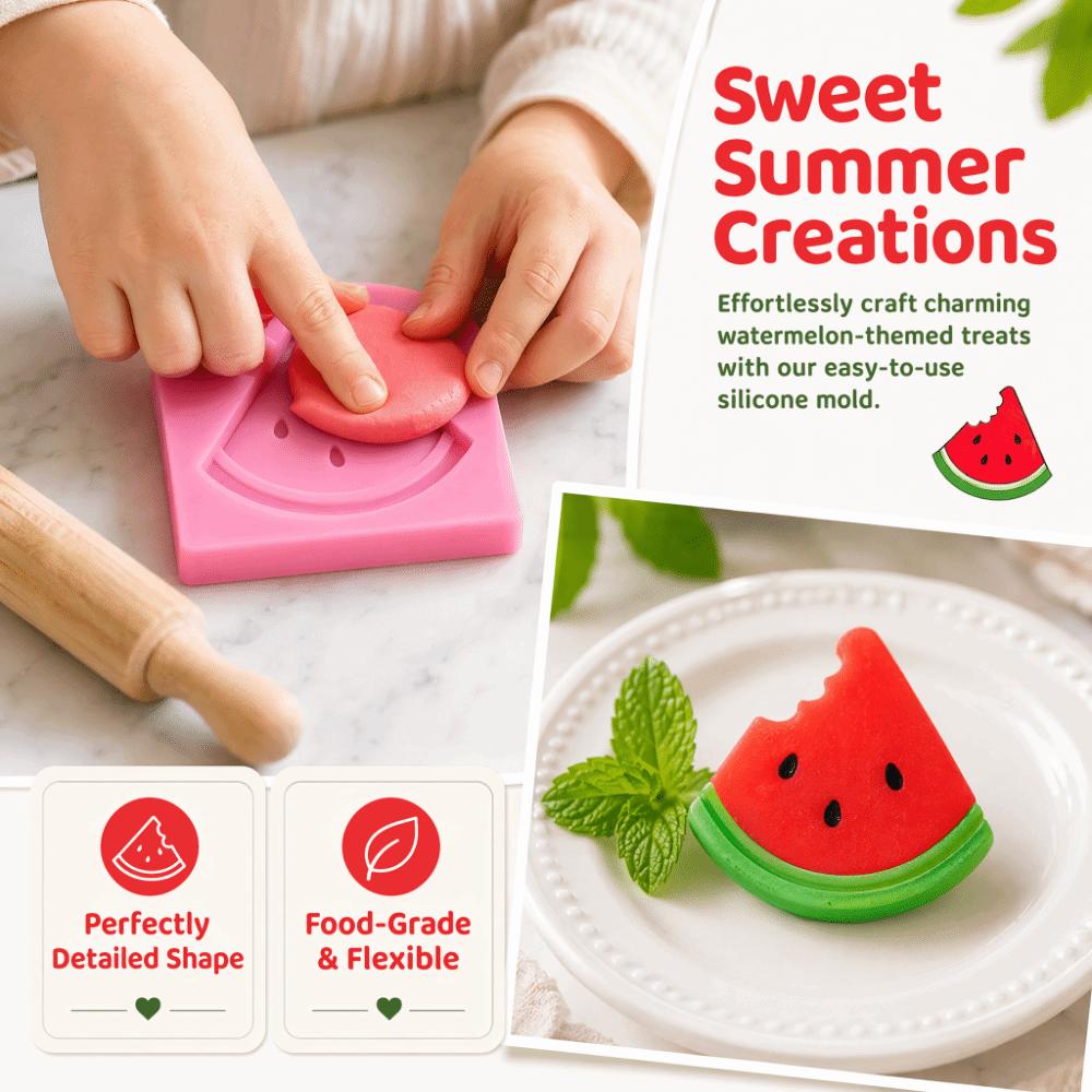 Washable Chocolate Mould Watermelon Slice Fruit Silicone Mold Silicone Mould Chocolate Making