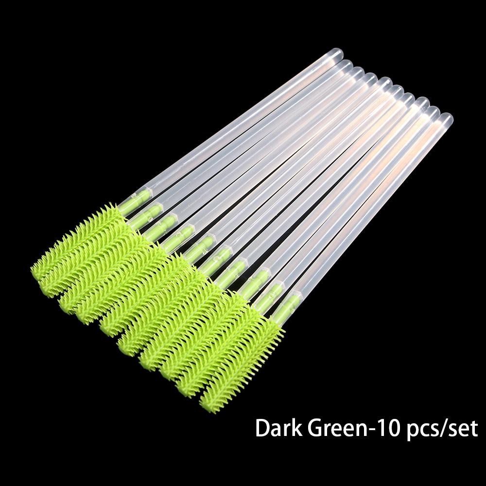 Transparent Silicone Eyebrow Comb Spoolers Eye Lashes Mascara Wand Applicator Disposable Eyebrow Brush for Eyelash Extension