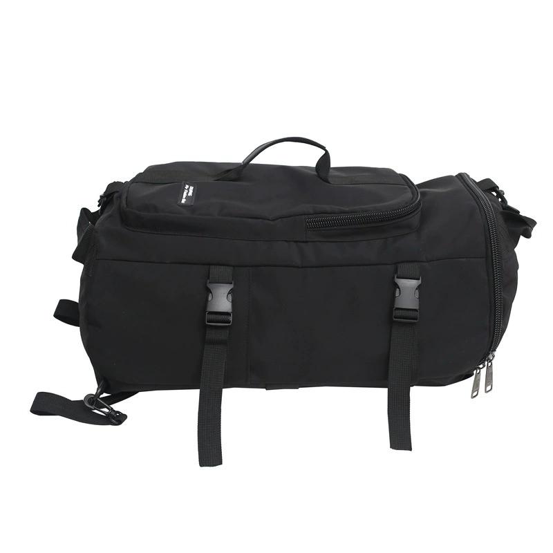 Gym Travel Backpack Black Round Bag for Men Women Casual Outdoor Sports Shoulder Crossbody Bag Training itness Weekender Duffel