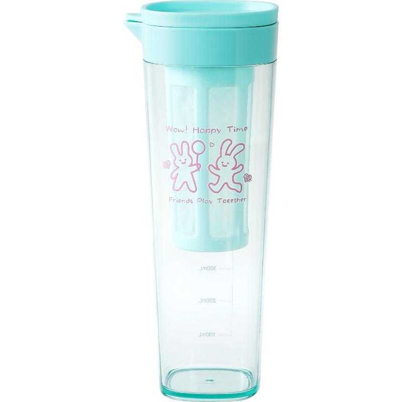 Cold Water Pitcher with Household Filter Net, Plastic, Heat-resistant, Cool Boiled Water Pitcher, Sealed Coffee Cold Brew Pitcher, Cold Water Pitcher мятный зеленый