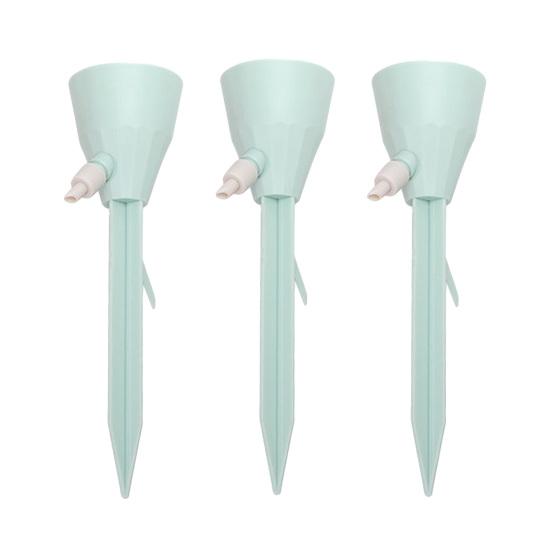 

Flower Waterer Adjustable Drip Self Watering Stakes Hands-Free Plant Watering Solution for Indoor Outdoor Plants 3pcs зелений