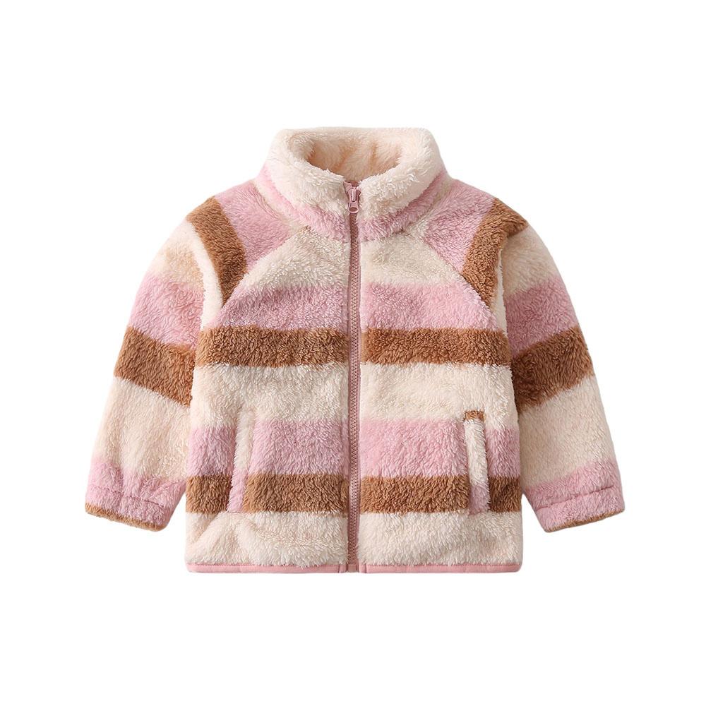 2-7T New Arrival All Printed Fleece Boys Girls Outwear Zipper Jackets Coats Toddler Coats Clothing 2T
