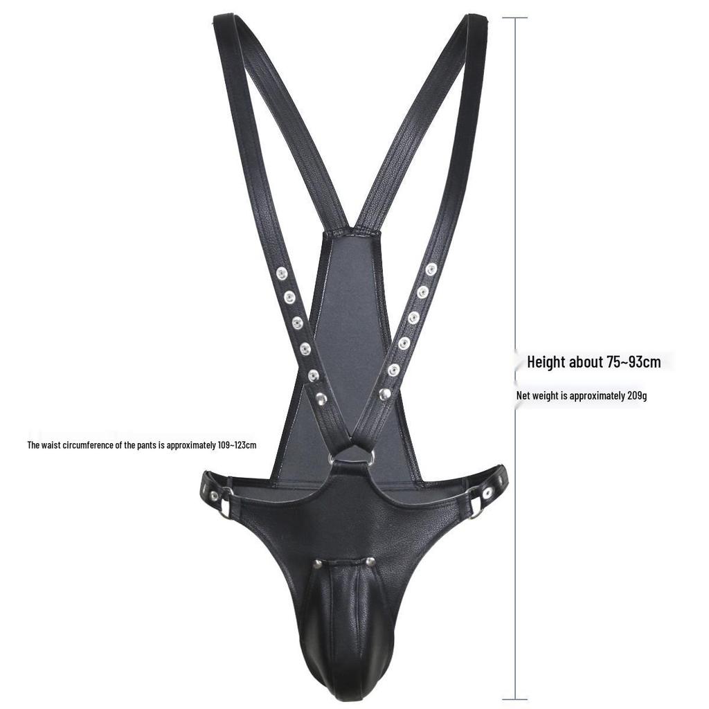 Men's Erotic DS Leather Strap Restraints Outfit