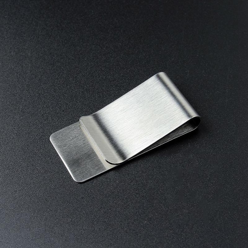 High Quality Metal Pen Holder Money Clip  Simple Stainless Steel Money Clip Dollar Cash Clamp Holder Wallet For Men Women