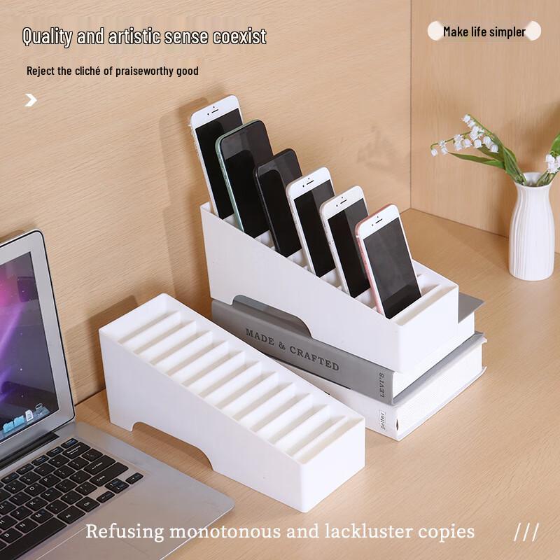 12-Slot Desktop Mobile Phone Organizer