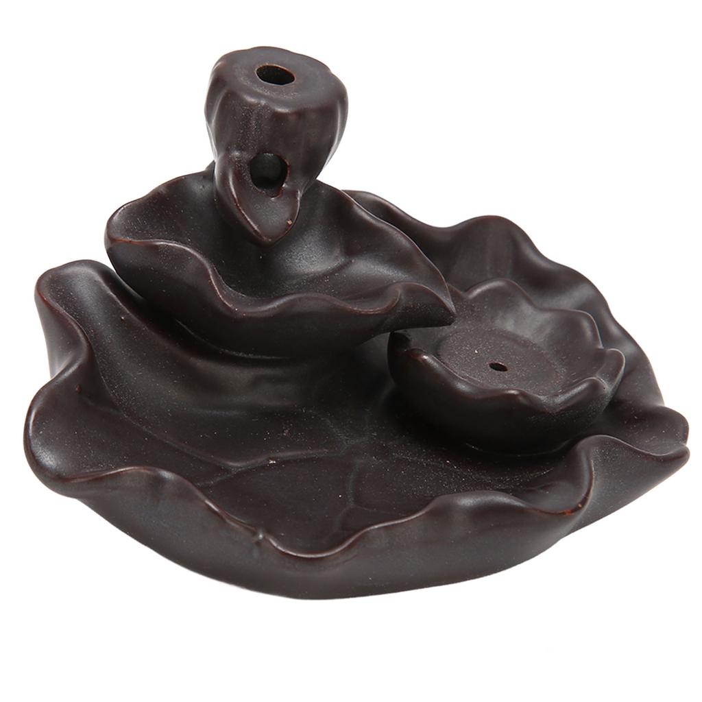 Backflow Incense Holder Pressure Relief Beautiful Waterfall Incense Burner for Meditation Coffee Shop