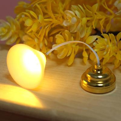 1:Lámpara de techo en miniatura para casa de muñecas de 12 pulgadas, lámpara LED, lámpara de pared, juguete decorativo