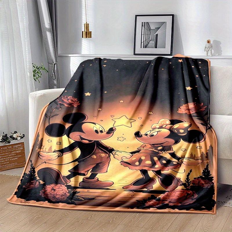 1pc Mickey Printing Blanket - Soft, All-Season Throw for Living Room, Bedroom,Personalized Gift with Adorable Cartoon Design