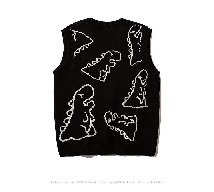 Unisex Dinosaur Knitted Wool Sweater