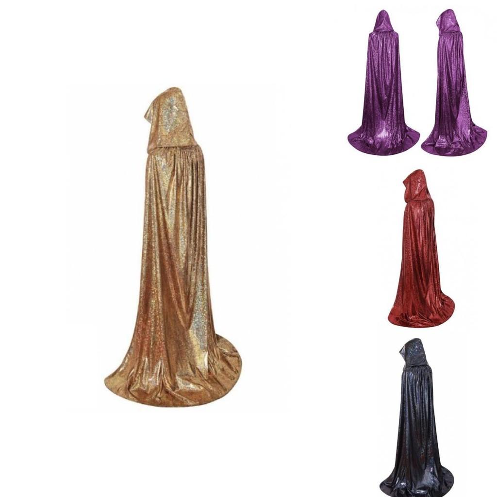 Stylish Long Hooded Cape For Anime Character Dress Up In Vibrant Colors