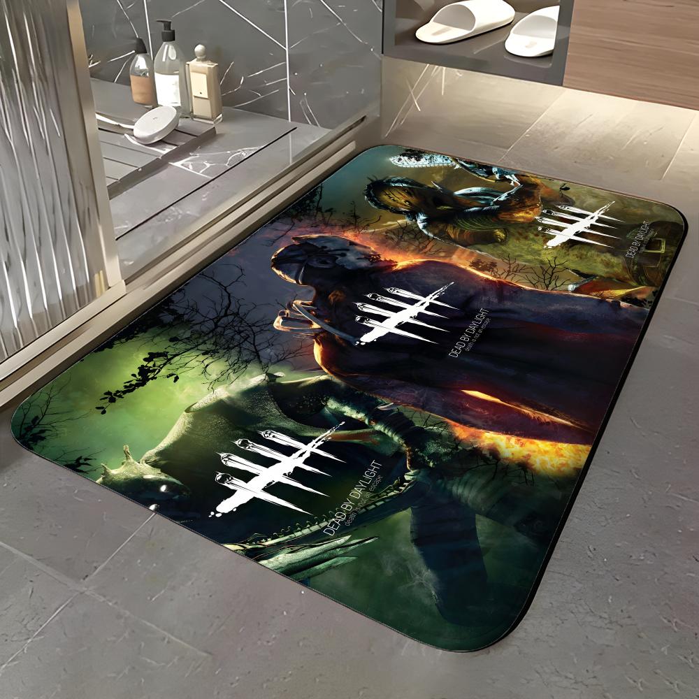 Game D-Dead by Daylight Floor Mat Soft Flannel Entrance Door Mat Non Slip Absorbent Bathroom Bedroom Floor Rug