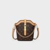 Crossbody Bucket Bag Senior Sense All-in-one Portable Small Chain Leather Bag for Women