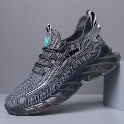 Casual Shoes Temperament Fashion Men's Sports Running Single Shoes Mesh Surface Breathable Jelly Sole Men's Shoes