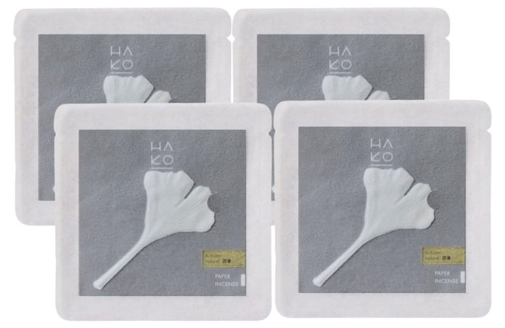 

of HA KO Leaf Individually Autum Paper Room Fragrance [Set 4] Incense, Wrapped, (Fern), Incense, Incense, Incense,