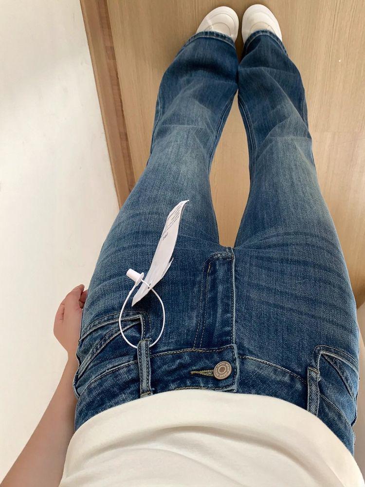 Retro Blue High Waist Micro-Flare Jeans for Women - Plus Size, Slimming, and Elastic Fit for Autumn