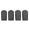 2 Sets Door Stoppers Prevent Collision Minimalist Black Heavy Duty Stackable Door Stops with Base Fo