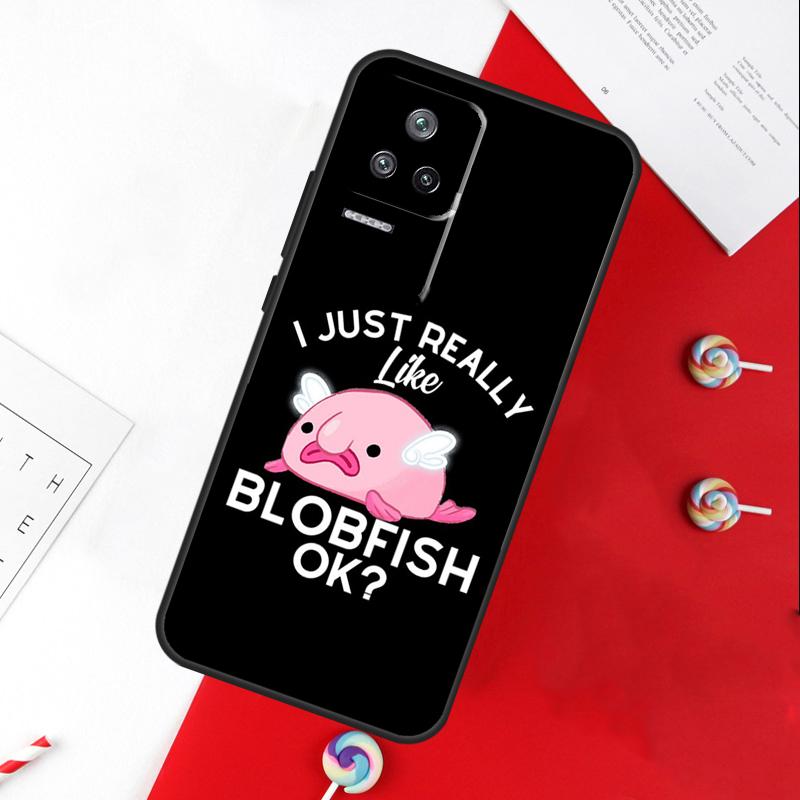 Cute Blobfish Cover For Xiaomi 11T 12T 13T 14T Pro 13 14 15 Ultra POCO X7 Pro X3 X5 X6 F5 F6 M6 Pro Case