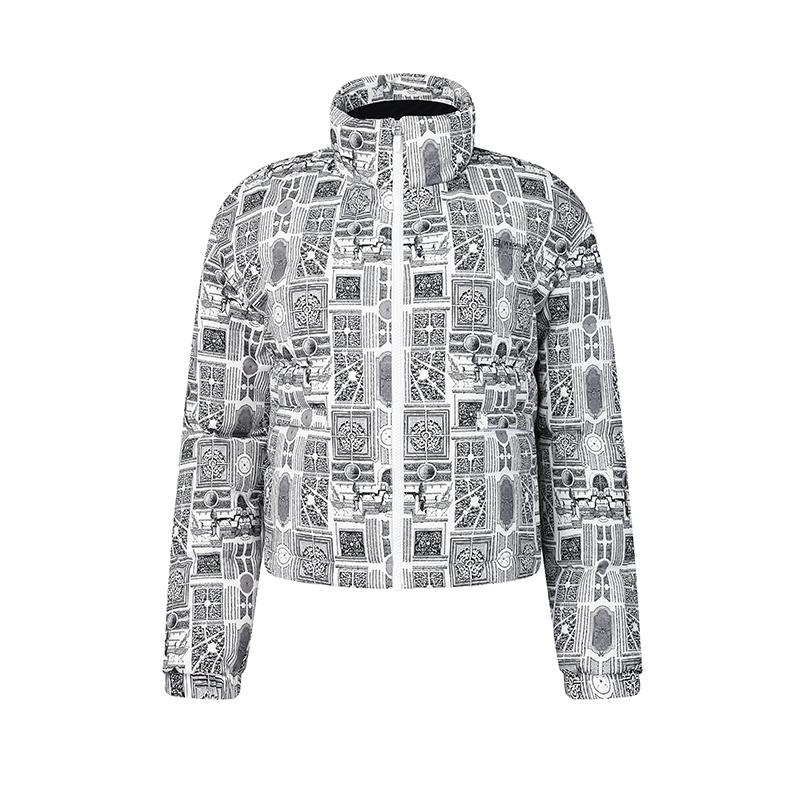 FILA Golf Series Stand Collar Fashion Warm Down Jacket Women outerwear A11W445927FZA