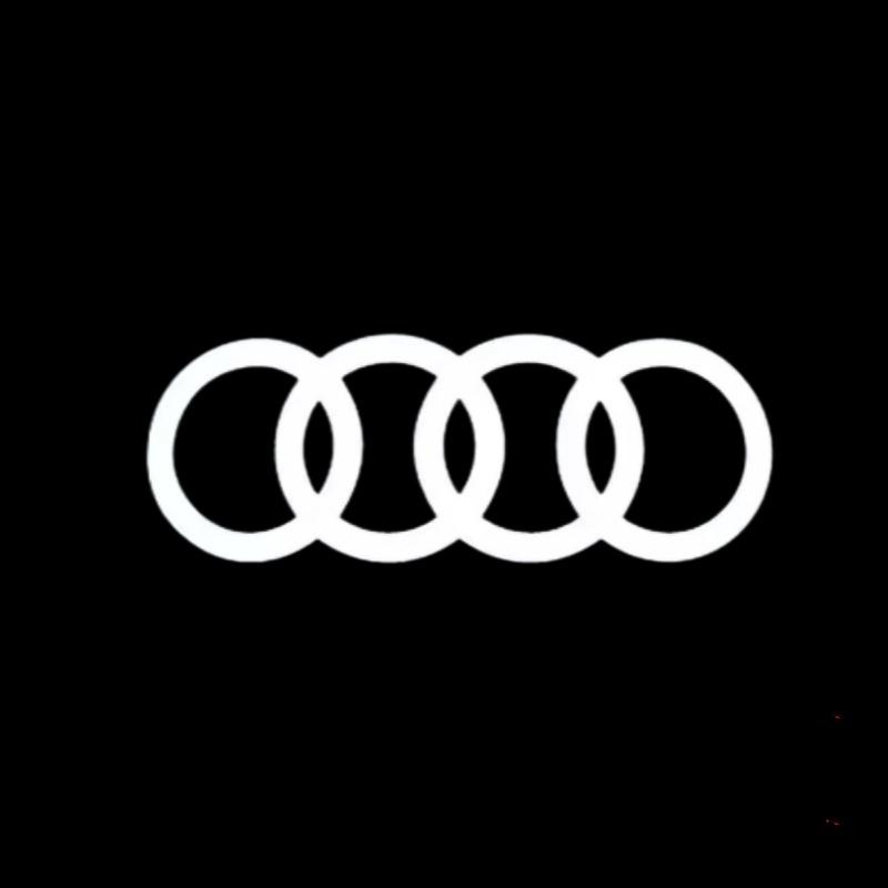 For Audi 8L 2PCS for Audi RS S LINE S3 S4 S5 Quattro Q7 Q5 A3 A5 A7 A6L A4L A8L R8 LED Car Door HD Laser Projector Lights Door Welcome Lamp