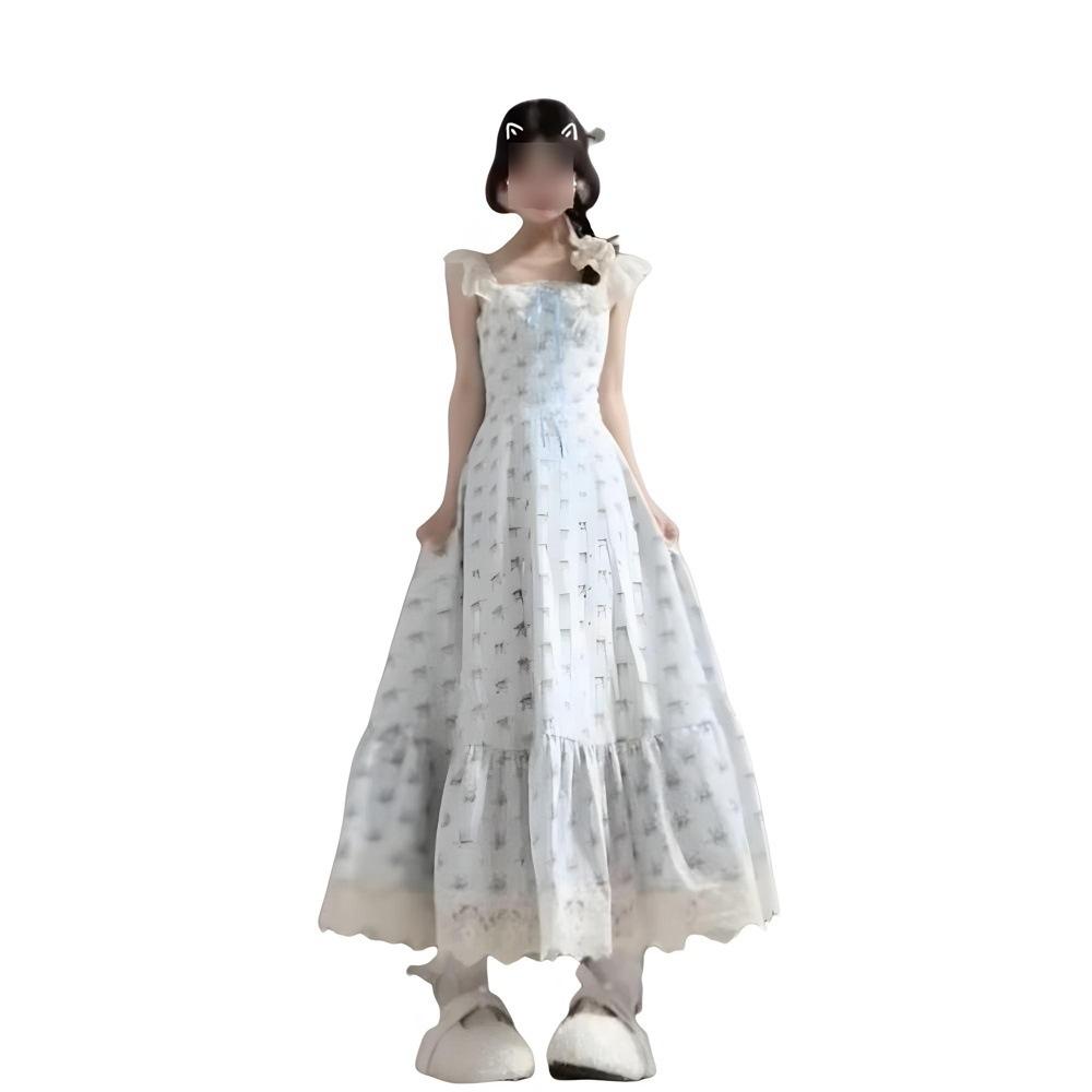 Summer Is Not Too Late, Summer Beautiful Floral Dress Women's Summer New Suspender Dress