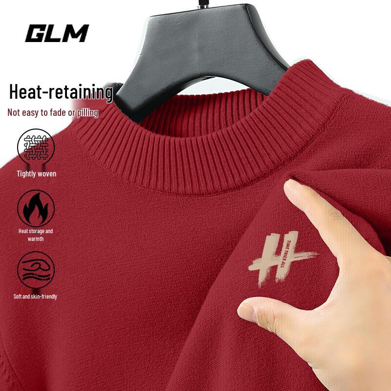

GLM Men s Semi-High Collar Warm Sweater L