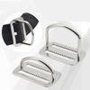 Scubas Diving Sidemount Webbings Strap Fixing Buckles Stainless Steel Knurled Buckles for Underwater Equipment