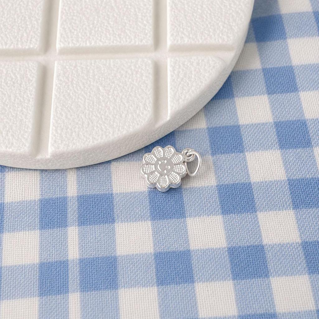 Sterling Silver 999 Retro Auspicious Pendant: Fu Character/Flower Lock Styles