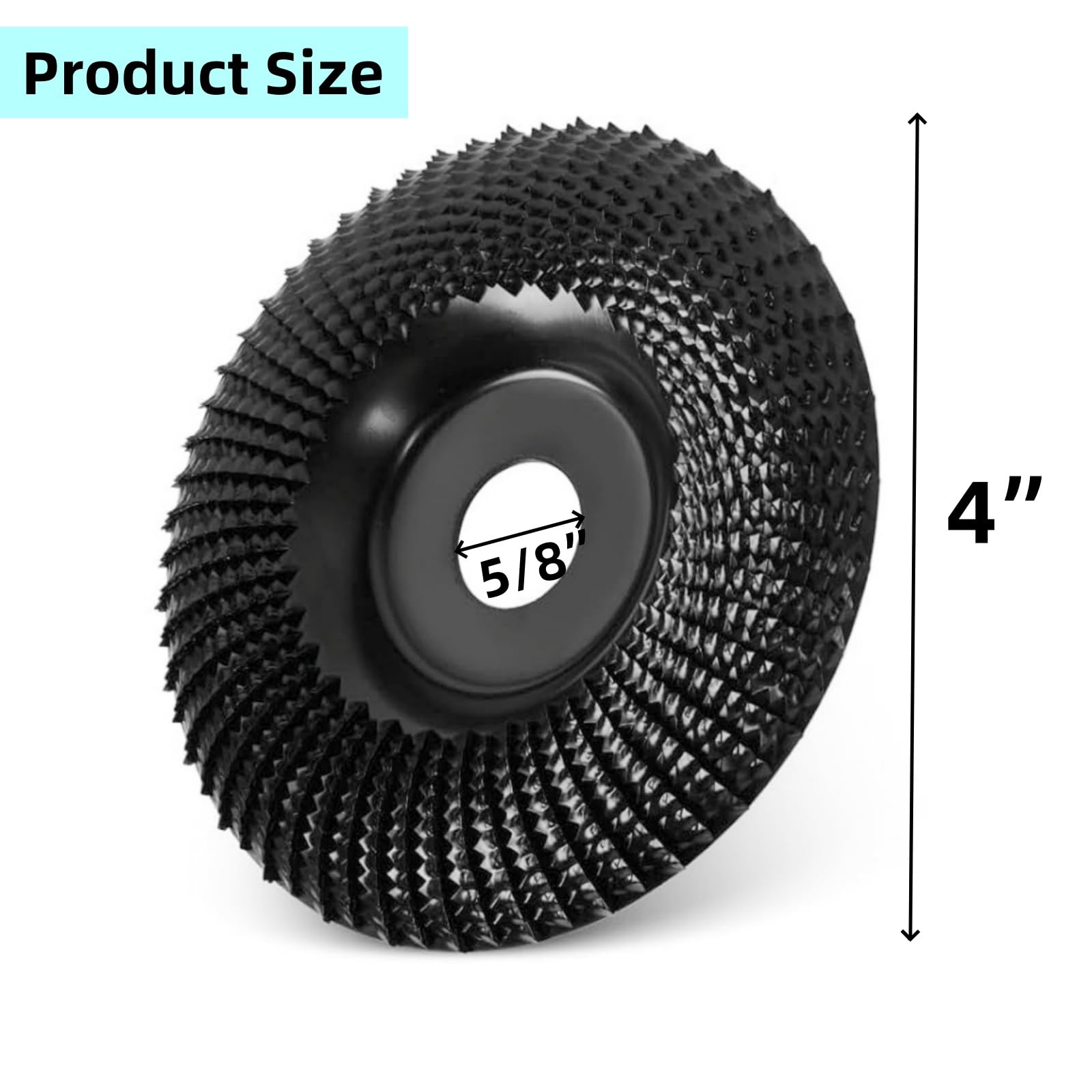 

4 Inch Round Wood Angle Grinding Wheel Abrasive Disc Angle Grinder Carbide Coating 22mm Bore Shaping Sanding Carving Rotary Tool