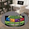 Teenage Mutant Ninja Turtles Chair Mat Round Carpet - Home Decor, Sofa Rug