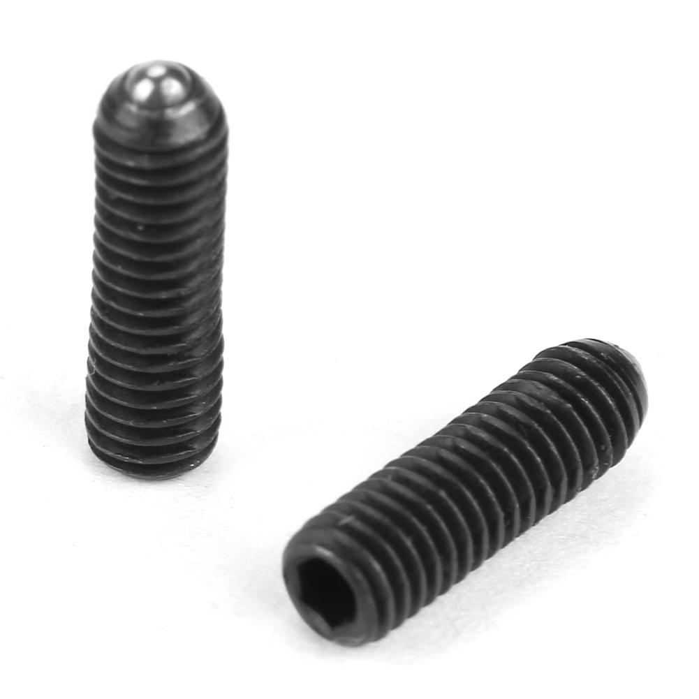 10pcs M3 Screw Thread Hex Socket Carbon Steel Ball Spring Plungers Set (M3*12)