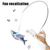 Yousheng 1Pc/2Pcs Interactive Flapping Wings Fish Cat Toy Electric Touch Activated Plush Fish with Sound Rechargeable Chirping Toy for Indoor Cats