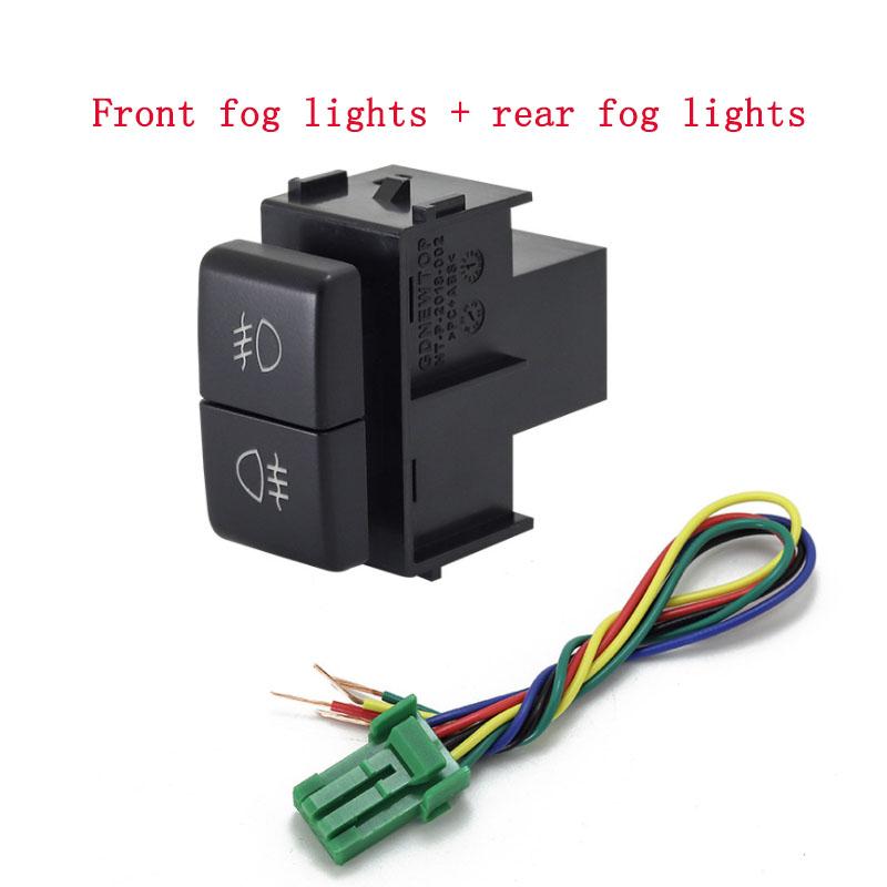 1pc Dual-schlüssel schalter dual schalter nebel lichter recorder radar musik DRL Differential Schalter Taste für Nissan Patrol Y61