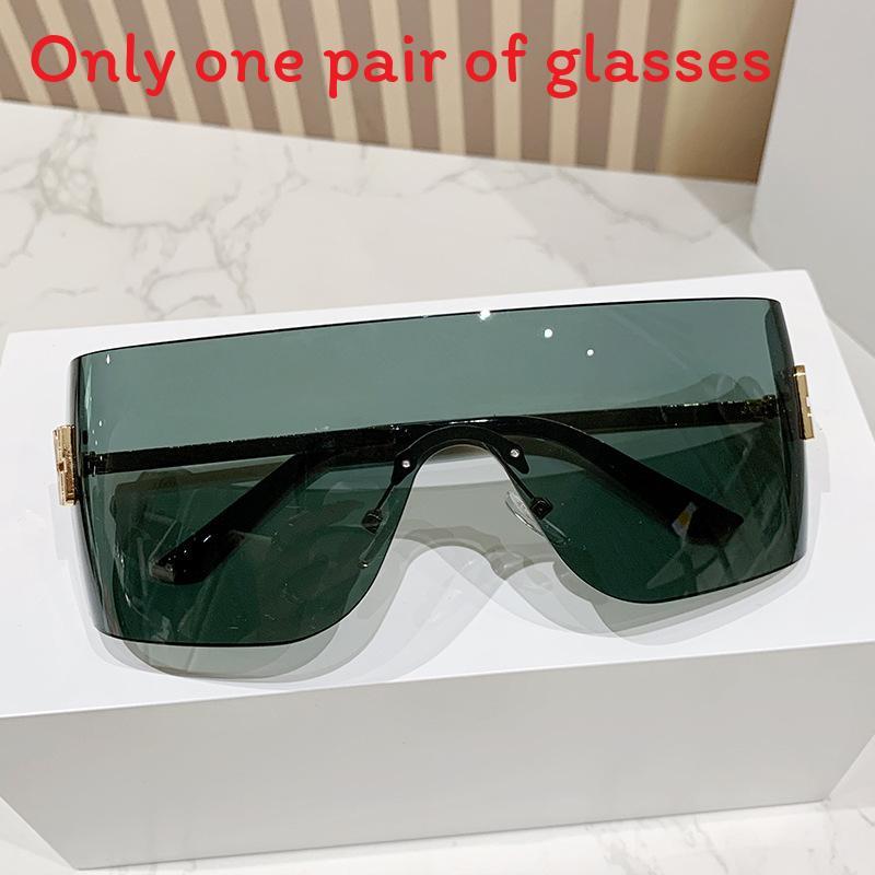 Miao Jia Y2k Frameless Sunglasses For Women Uv400 Sun Protection Fashion Accessories