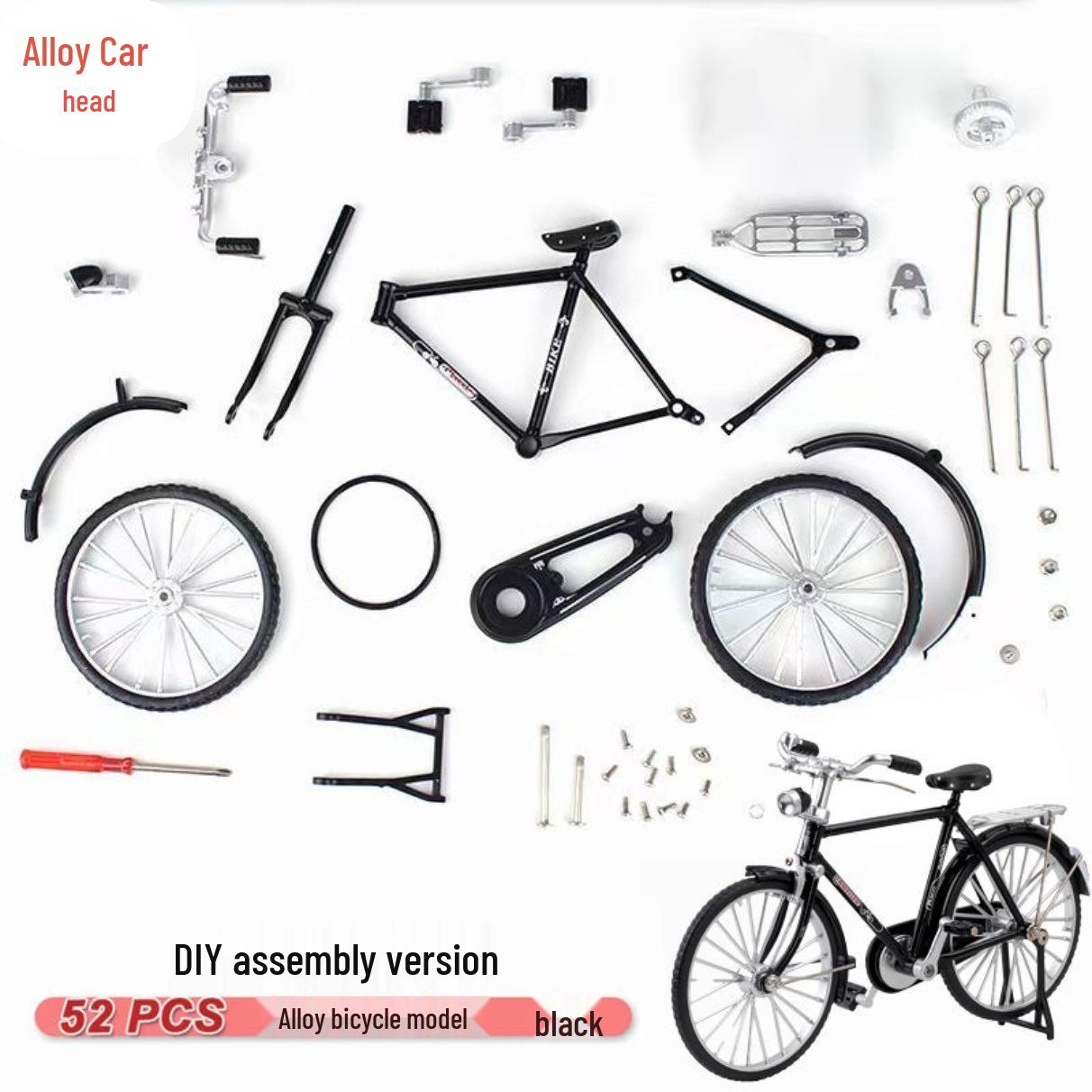 

Собранная классическая 28-дюймовая модель велосипеда из сплава, игрушка-украшение