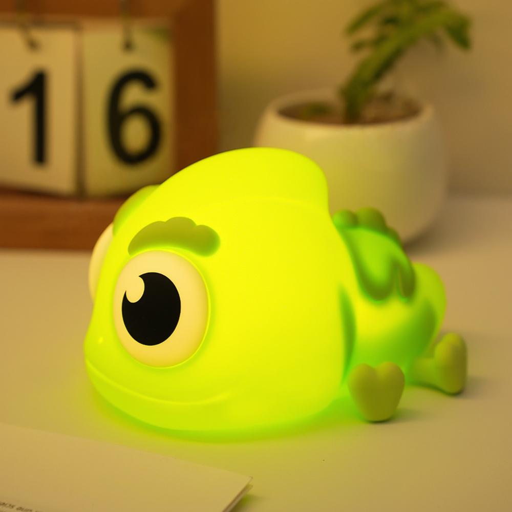 Novelty Animal Silicone Night Light Tortoise Nursery Sleeping Nightlights Rechargable Touch Sensor Baby Lamp For Christmas Gift