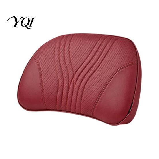 Supportive Headrest Car Pillow for Neck Support, Memory Foam with Breathable Seat Adjustable Strap, Universal Ergonomic Lumbar Support Cushion