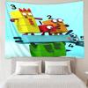 Numberblocks Druck Wandteppich, Hintergrund, Einfache Montage, Ideal für Schlafzimmer, Büro & Wohnzimmer, mit Ästhetischer Wanddekoration zum Aufhängen.