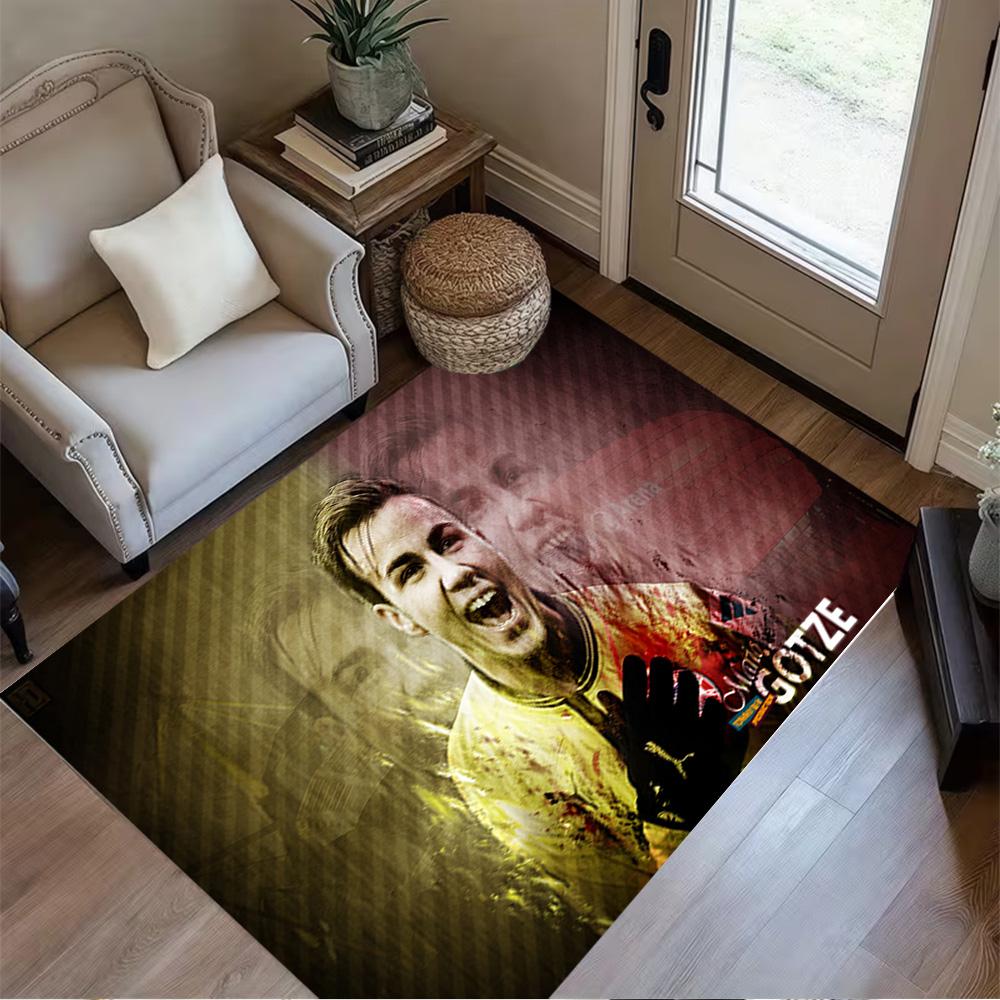 Marc Reus Action Carpet Suitable for Study room Outdoor Entryway Foyer Anti-slip Rug Anime Office Decor Perfect Birthday/Christmas Gift Idea