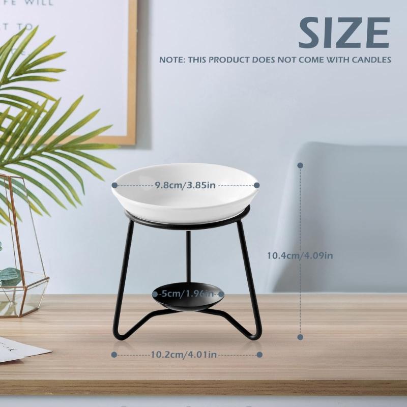 Decorative Ceramics Essential Oil Burners Aromatherapies Scent Diffuser Tealight Candle Holder Rack for Meditations Room
