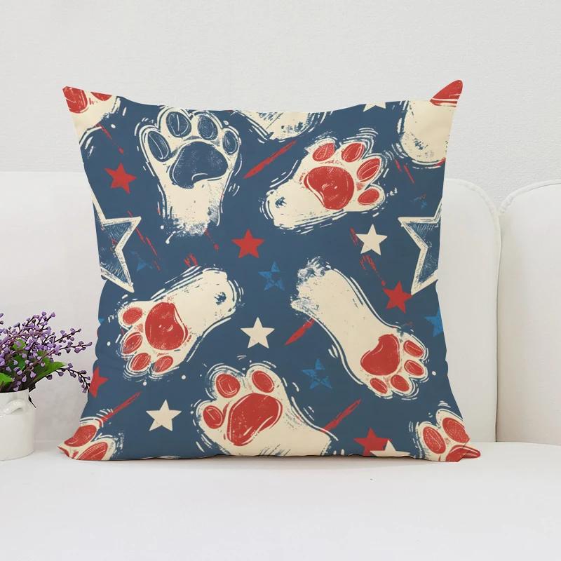 Cute Cartoon Cat Pillowcases for Pillows 45x45 Cushions Cover Aesthetic Room Decoration Cushion Cover 50x50 Home Decor Pillow