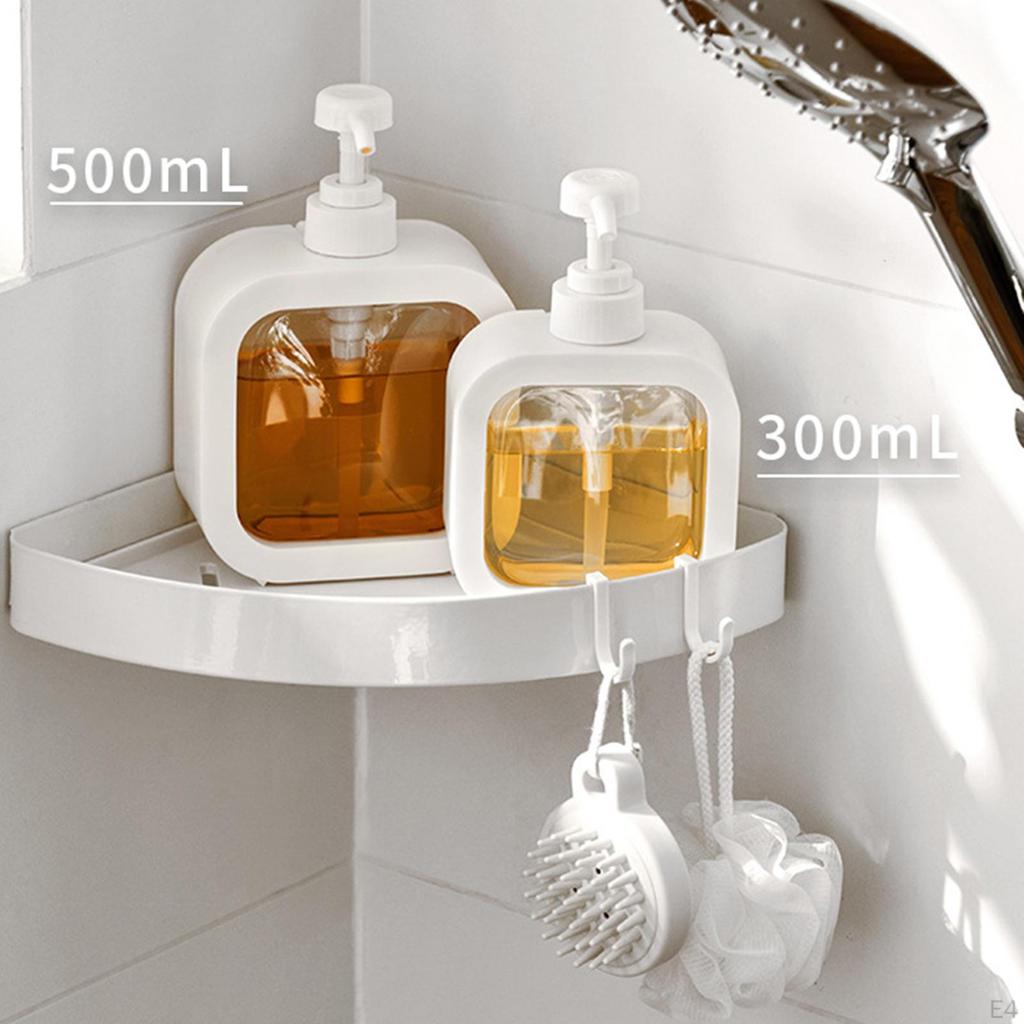 Bottle Dispenser Portable Easy to Refill 300/500ml for Countertop Bathroom Accessories Hotel