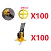 5-450pcs Floor Tile Leveling System Clips Construction Tools Tile Leveler Adjuster Locator Spacers Set for Porcelain Tile Wall