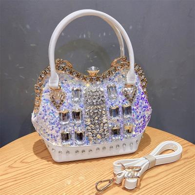 2025 New Fashion Trend Diamond Inlaid Single Shoulder Crossbody Bag Commuter Handbag
