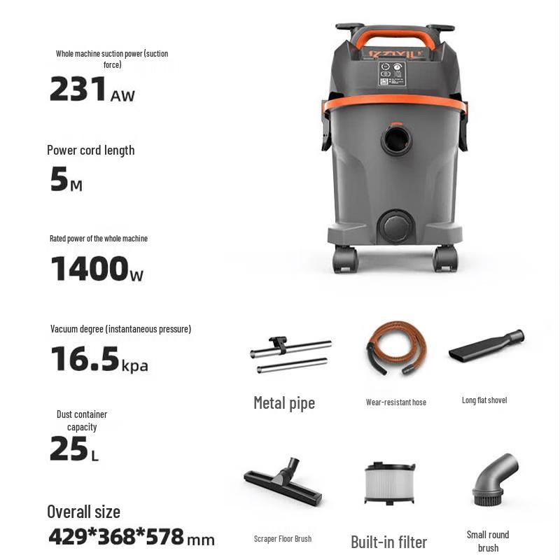 Yili Wet/Dry Commercial & Household Vacuum Cleaner
