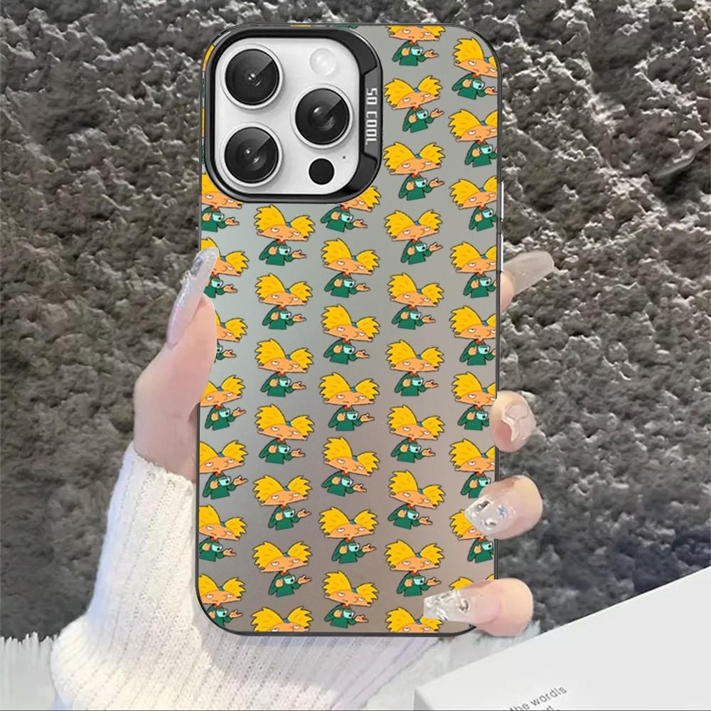 Hey Arnold Phone Case For IPhone 16 15 14 13 12 11 Pro Max X XR XSMAX 8 7 Plus Matte Shockproof Back Cover