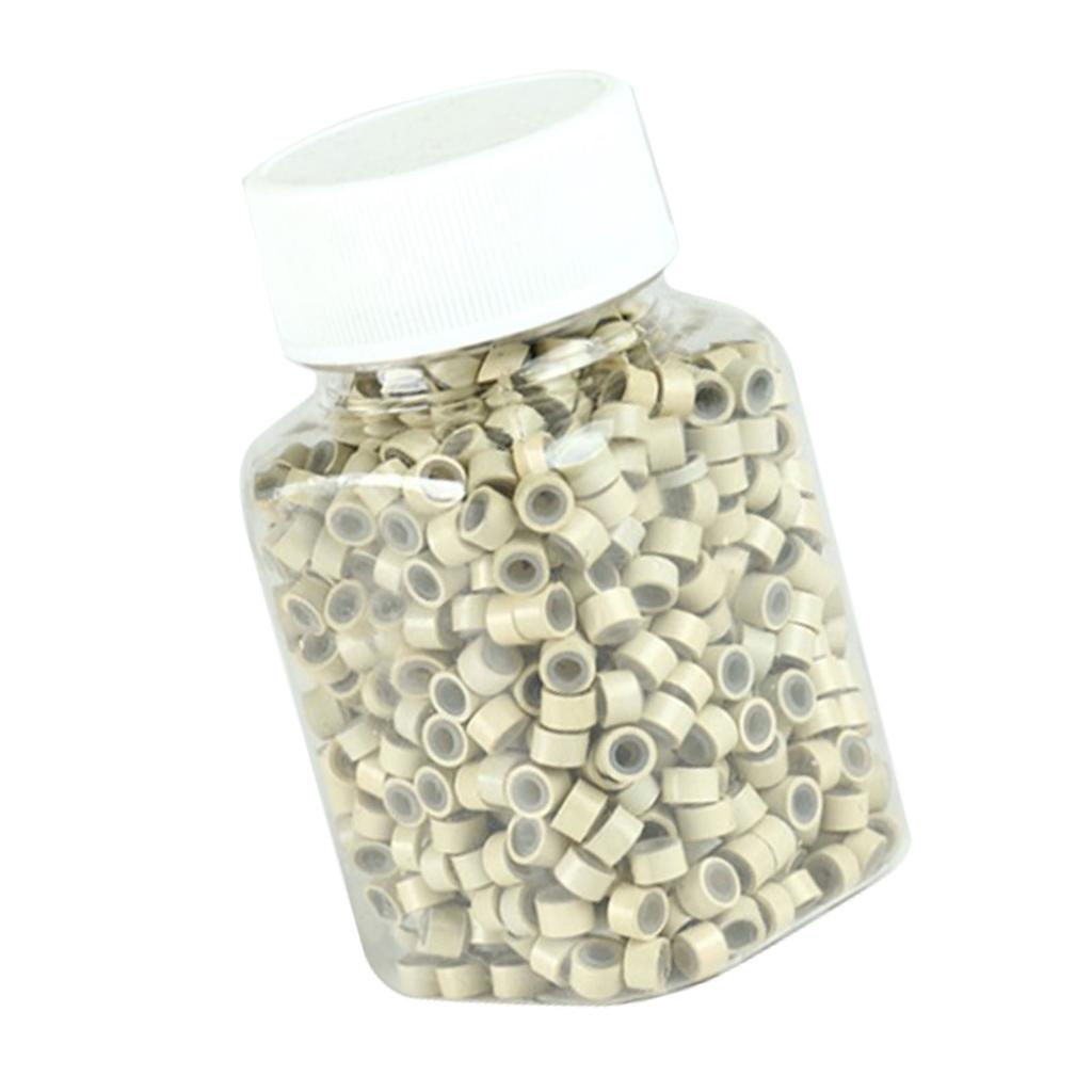 500pcs Hair Extension Silicone Rings Double Layers Firmly Clamp Micro Link Beads for Hair Salon (13)
