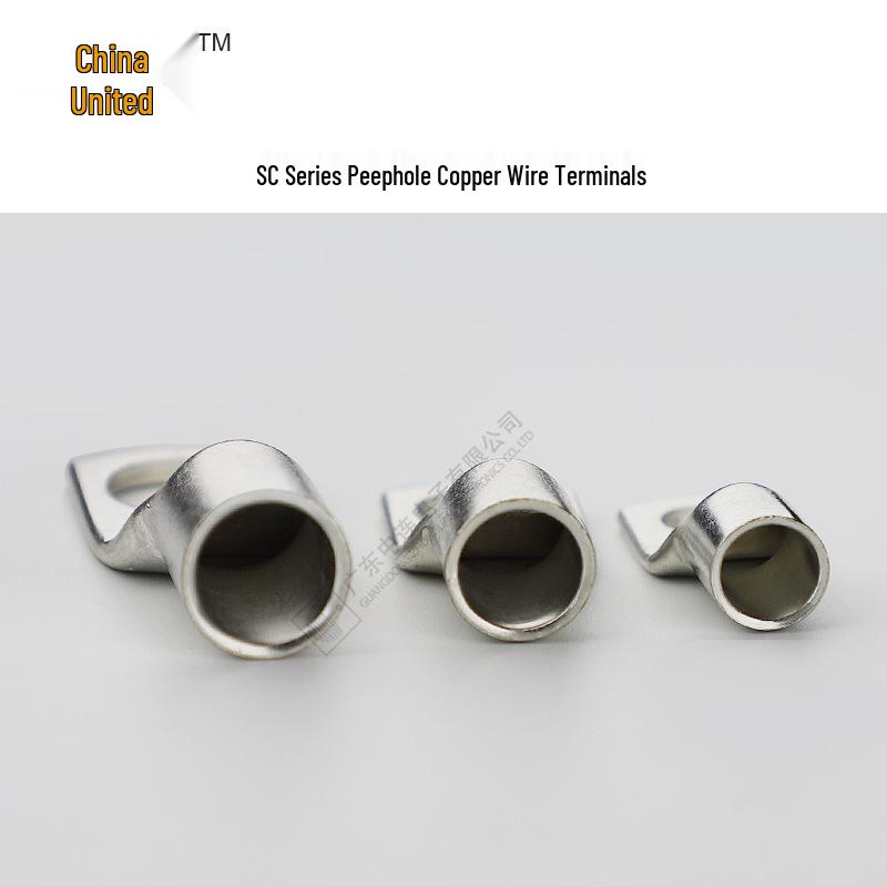 Purple Copper Peep Hole Terminal Lug Connector